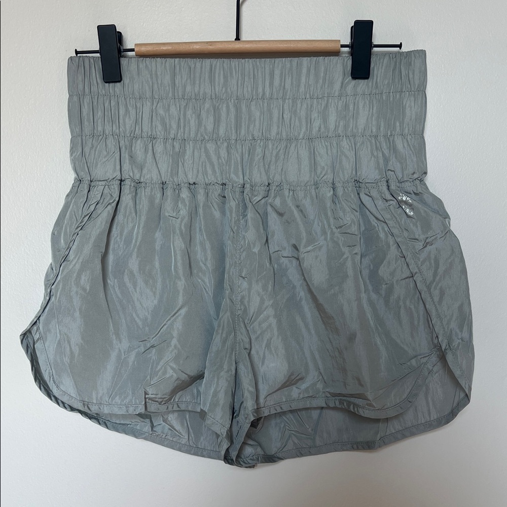 FP Movements Free People Excellent New con Gray High Rise Athletic Shorts Size S
